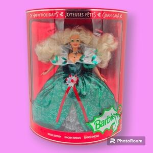 Vintage 1995 Happy Holidays Barbie Special Edition Doll